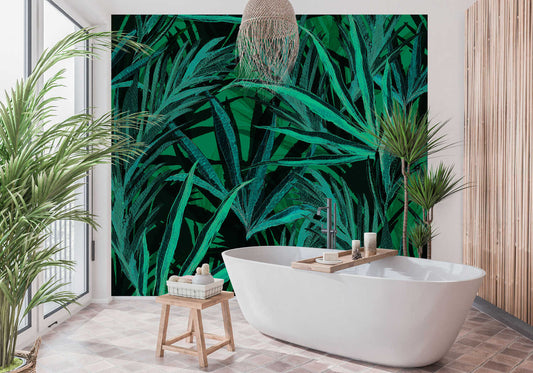 Papier Peint Feuillage Tropical